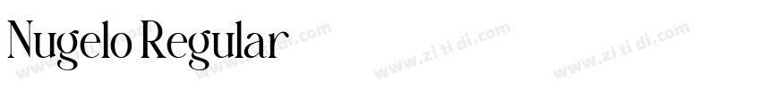 Nugelo Regular字体转换